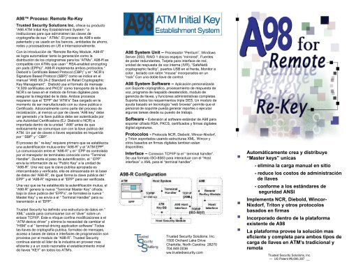 Page 1 A98â ¢ Proceso: Remote Re-Key Trusted Security Solutions ...