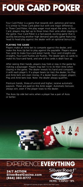 FOUR CARD POKER