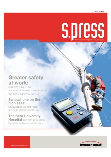 Greater safety at work: - Swissphone