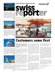 Customers come first -  Swissport