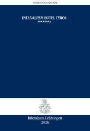 Interalpen Magazin Autumn Winter 2016 2017