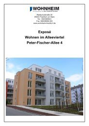 Exposé Wohnen im Alleeviertel Peter-Fischer-Allee 4