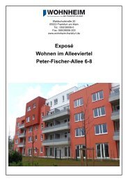 Exposé Wohnen im Alleeviertel Peter-Fischer-Allee 6-8