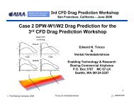 Case 2 DPW-W1/W2 Drag Prediction for the 3rd CFD Drag - NASA