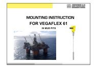 MOUNTING INSTRUCTION FOR VEGAFLEX 61