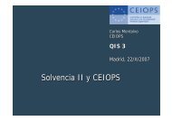 Solvencia II y CEIOPS