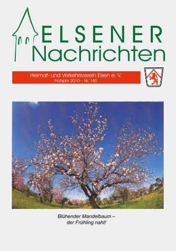 Frühjahr 2010 – Nr. 185 - Heimat- und Verkehrsverein Elsen eV