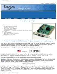 Ultra320 SCSI Card, Host Bus Adapter - Paralan