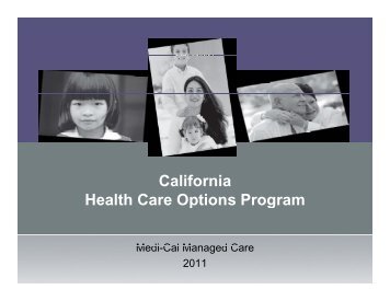 California Health Care Options Program