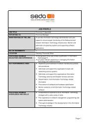 JOB PROFILE Page 1