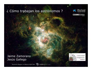 ¿Cómo trabajan los astrónomos?