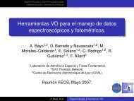 Herramientas VO para el manejo de datos espectroscópicos y fotométricos