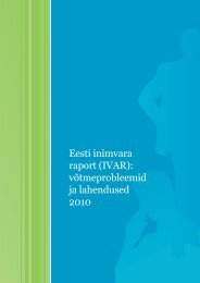 Eesti inimvara raport (IVAR) võtmeprobleemid ja lahendused 2010