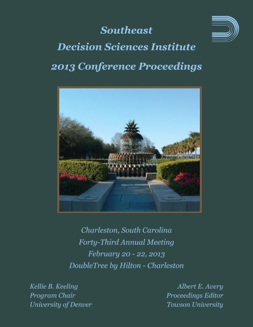 Southeast Decision Sciences Institute 2013 Conference Proceedings