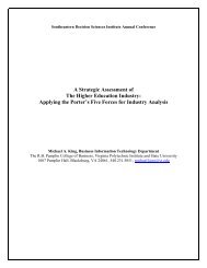 A Strategic Assessment of The Higher Education Industry: Applying ...