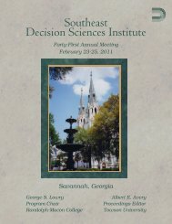 Southeast Decision Sciences Institute