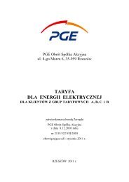 DLA ENERGII ELEKTRYCZNEJ