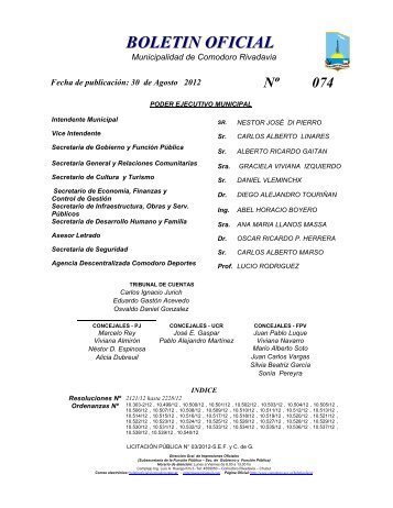 BOLETIN OFICIAL