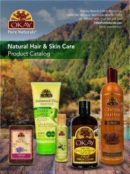 OKAY Natural Hair and Skin Care 2015 Wholesale Catalog