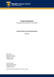 Product Placement - Munich Business School