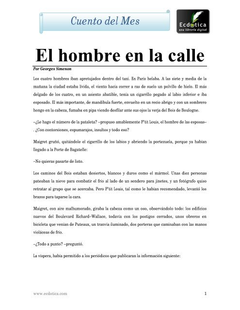 El hombre en la calle