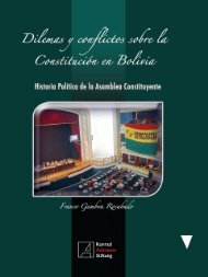 Dilemas y conflictos sobre la Constitución en Bolivia