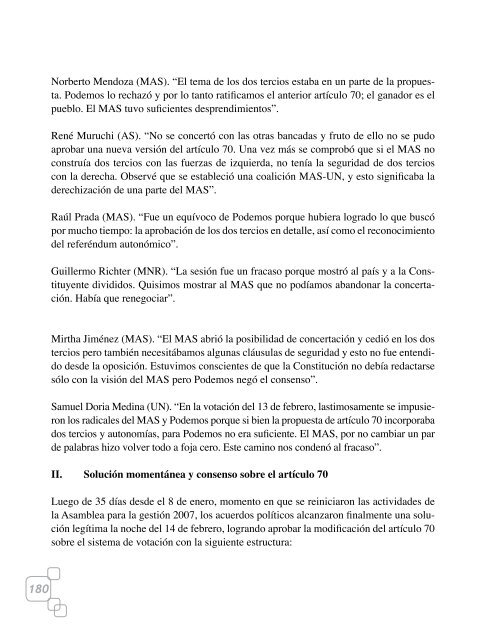 Dilemas y conflictos sobre la Constitución en Bolivia