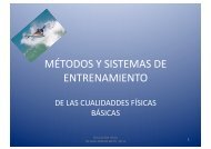 MÉTODOS Y SISTEMAS DE ENTRENAMIENTO