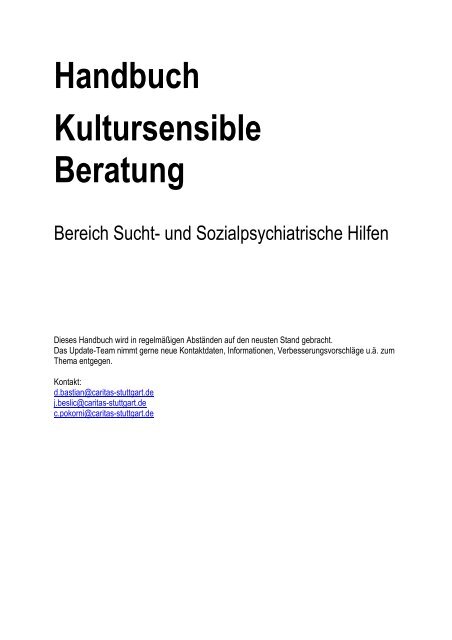 Handbuch Kultursensible Beratung - Evangelische Landeskirche in ...