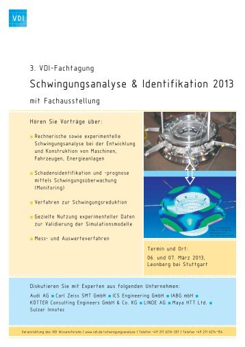 Programm PDF - VDI-Wissensforum