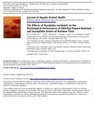 Journal of Aquatic Animal Health