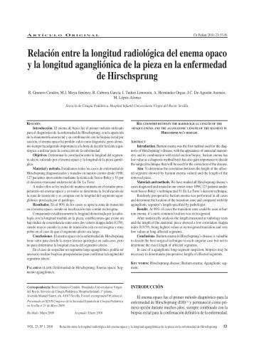 Relación entre la longitud radiológica del enema opaco ... - Secipe.org