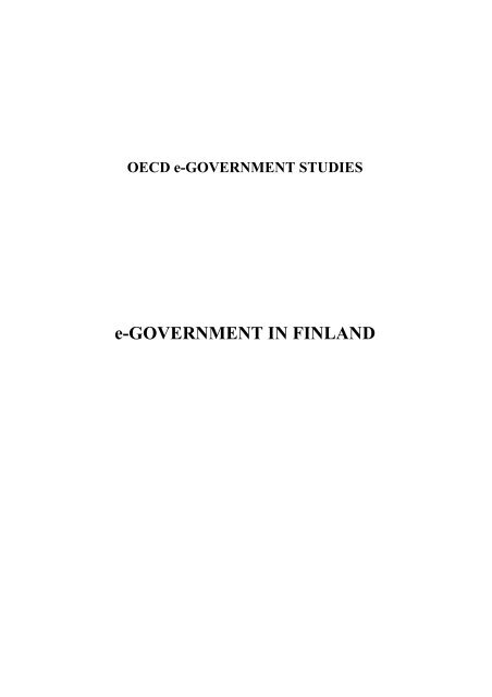 e-GOVERNMENT IN FINLAND - ePractice.eu