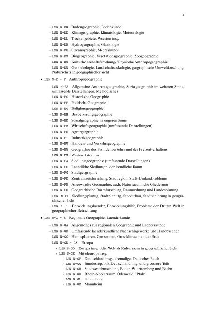 Geographie und Laenderkunde