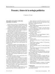 Presente y futuro de la urología pediátrica