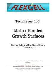 Matrix Bonded Growth Surfaces