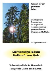 Lichtenergie Baum Heilkraft von Holz - Indalosia
