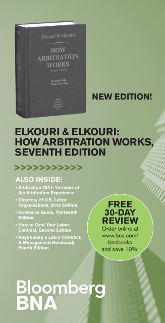 ELKOURI &amp; ELKOURI HOW ARBITRATION WORKS SEVENTH EDITION
