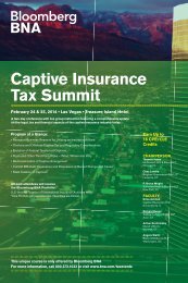 Captive Insurance Tax Summit