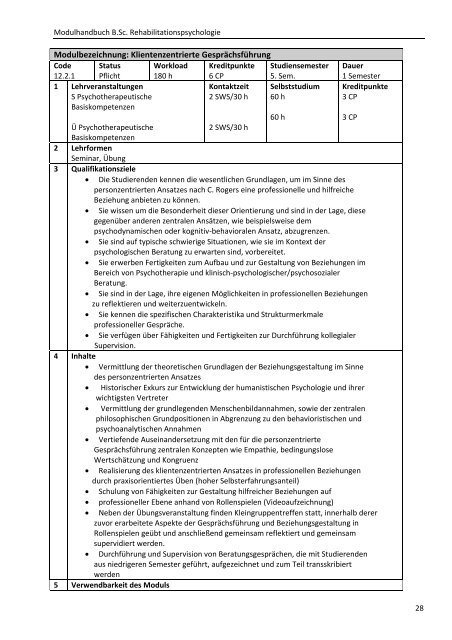 Modulhandbuch B.Sc. Rehabilitationspsychologie - Hochschule ...