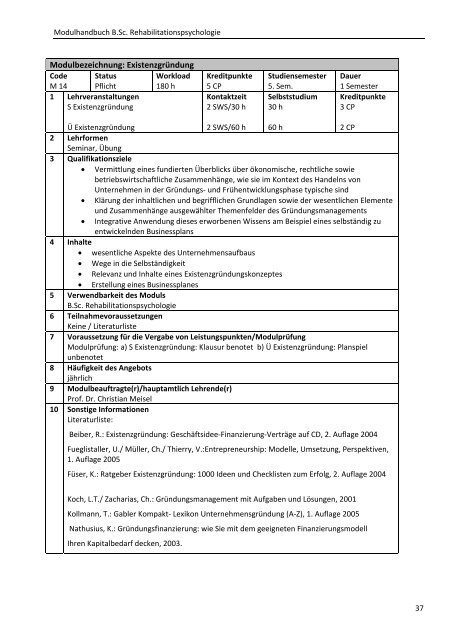 Modulhandbuch B.Sc. Rehabilitationspsychologie - Hochschule ...