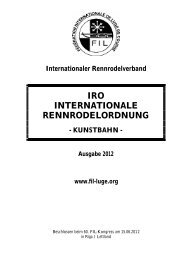 iro internationale rennrodelordnung - International Luge Federation