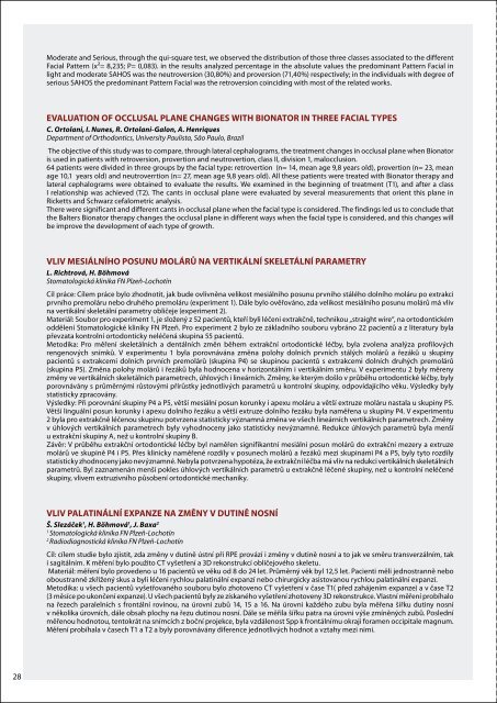 finální program (pdf) - Kongres České ortodontické společnosti