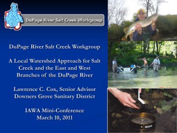 Presentation. The DRSCW; A Local Watershed Approach for Salt ...