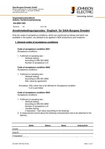 Saia-Burgess Dresden GmbH - Johnson  Electric