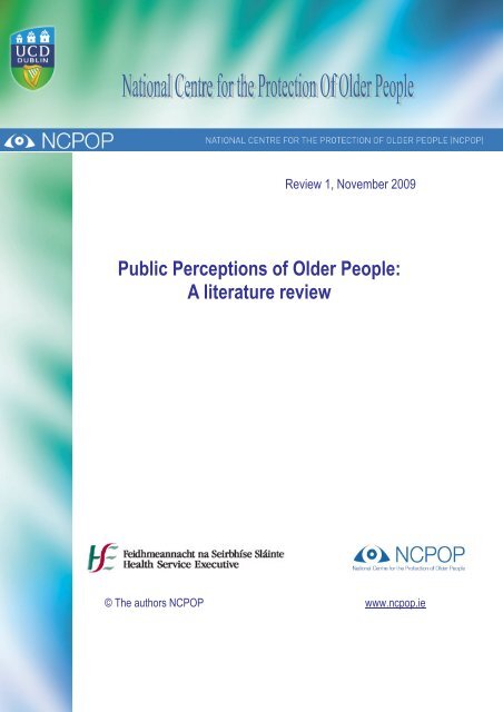 Public Perceptions of Older People A literature review