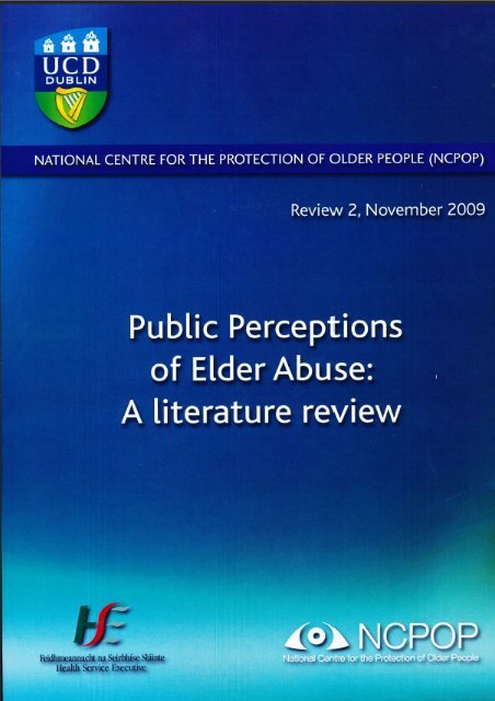 Public Perceptions of Elder Abuse - Global Action on Aging