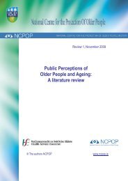 Public Perceptions of Older People and Ageing A literature review