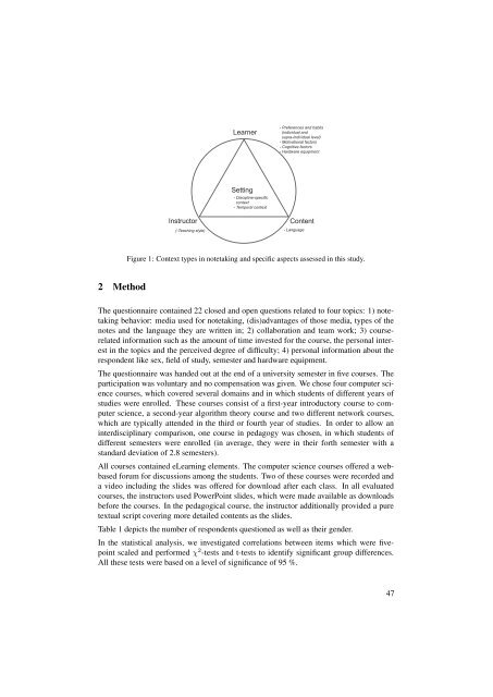 Die 5. e-Learning Fachtagung Informatik - Universität Siegen