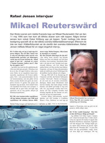 Mikael Reuterswärd - Rafael Jensen intervjuar